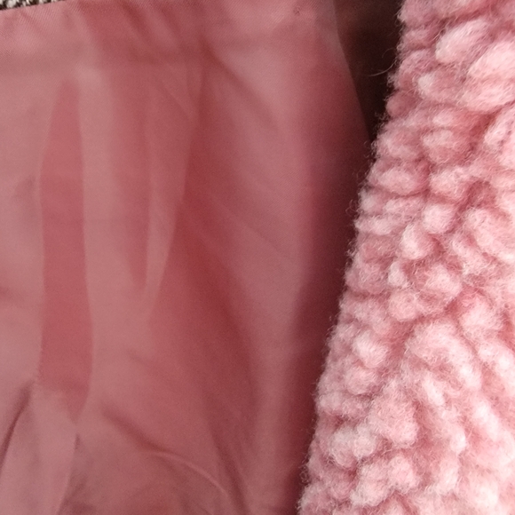 Women's Pink and Brown Jacket - Picture 7 of 11